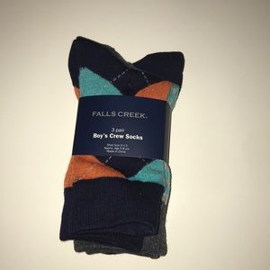 Falls Creek 3 pair Boys Crew socks